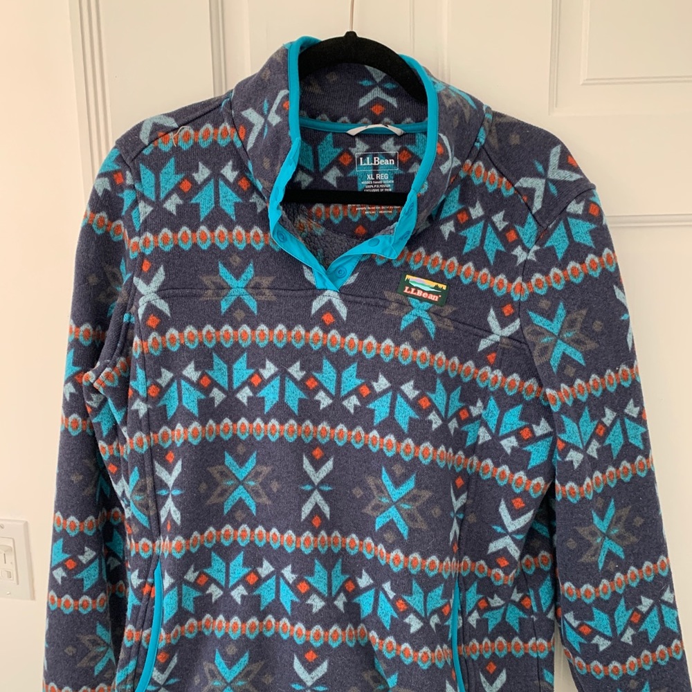 L.L. Bean Sweater Fleece Pullover XL